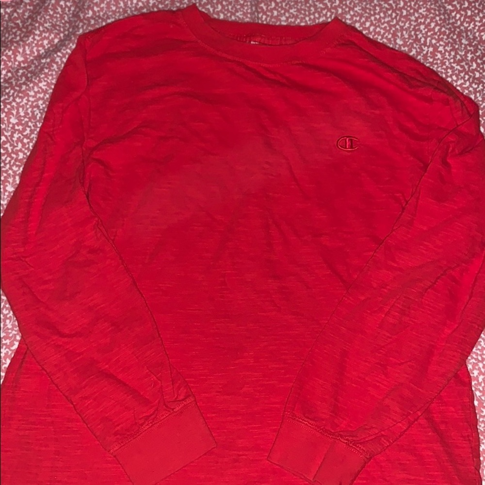 Champion red shirt!